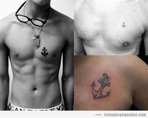 tatuajes pequeos en el pecho hombre|15 Tatuajes pequeños para hombres con un gran。